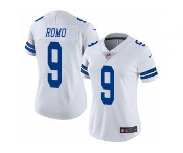 Women's Nike Dallas Cowboys #9 Tony Romo Vapor Untouchable Limited White NFL Jersey