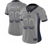 Women's Nike Dallas Cowboys #90 Demarcus Lawrence Limited Gray Rush Drift Fashion NFL Jersey Women's Nike Dallas Cowboys #90 Demarcus Lawrence Limited Gray Rush Drift Fashion NFL Jersey