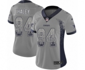 Women's Nike Dallas Cowboys #94 Charles Haley Limited Gray Rush Drift Fashion NFL Jersey Women's Nike Dallas Cowboys #94 Charles Haley Limited Gray Rush Drift Fashion NFL Jersey