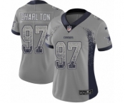 Women's Nike Dallas Cowboys #97 Taco Charlton Limited Gray Rush Drift Fashion NFL Jersey Women's Nike Dallas Cowboys #97 Taco Charlton Limited Gray Rush Drift Fashion NFL Jersey