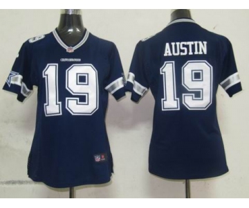 nike women nfl dallas cowboys #19 austin blue[nike]
