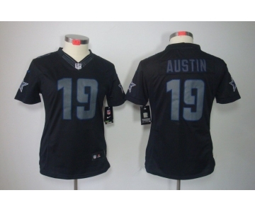 nike women nfl jerseys dallas cowboys #19 austin black[nike impact limited]