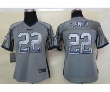 nike women nfl jerseys dallas cowboys #22 e.smith grey[Elite drift fashion]