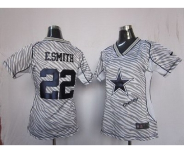 nike women nfl jerseys dallas cowboys #22 e.smitth [fem fan zebra]
