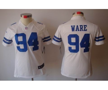 nike women nfl jerseys dallas cowboys #94 ware white[nike limited]
