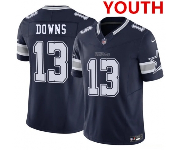 Youth Dallas Cowboys #13 Caleb Downs Navy 2026 Draft F.U.S.E Vapor Untouchable Limited Stitched Football Jersey