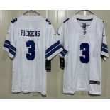 Youth Dallas Cowboys #3 George Pickens Limited White Vapor Jersey Youth Dallas Cowboys #3 George Pickens Limited White Vapor Jersey
