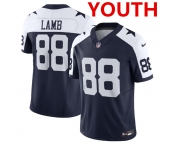 Youth Dallas Cowboys #88 CeeDee Lamb Navy 2023 F.U.S.E. Limited Stitched Football Jersey