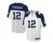 Youth Nike Dallas Cowboys #12 Roger Staubach Game White Throwback Alternate NFL Jersey Youth Nike Dallas Cowboys #12 Roger Staubach Game White Throwback Alternate NFL Jersey