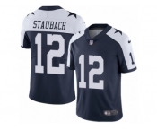 Youth Nike Dallas Cowboys #12 Roger Staubach Vapor Untouchable Limited Navy Blue Throwback Alternate NFL Jersey Youth Nike Dallas Cowboys #12 Roger Staubach Vapor Untouchable Limited Navy Blue Throwback Alternate NFL Jersey