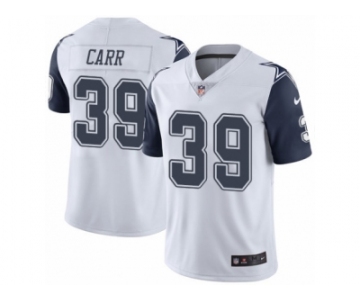 Youth Nike Dallas Cowboys #39 Brandon Carr Limited White Rush NFL Jersey