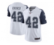 Youth Nike Dallas Cowboys #42 Barry Church Limited White Rush NFL Jersey