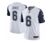 Youth Nike Dallas Cowboys #6 Chris Jones Limited White Rush NFL Jersey