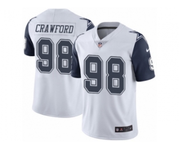 Youth Nike Dallas Cowboys #98 Tyrone Crawford Limited White Rush NFL Jersey
