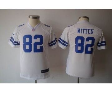 nike youth nfl dallas cowboys #82 witten white[nike]
