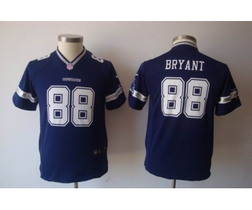nike youth nfl dallas cowboys #88 bryant blue[nike]