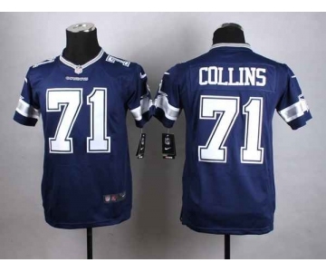 nike youth nfl jerseys dallas cowboys #71 collins blue[nike]