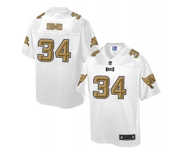 nike nfl jerseys tampa bay buccaneers #34 sims Pro Line White[game]