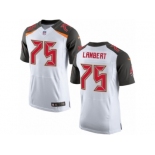 Men's Nike Tampa Bay Buccaneers #75 Davonte Lambert Elite White NFL Jersey
