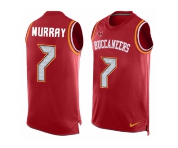 Men Nike Tampa Bay Buccaneers #7 Patrick Murray Limited Red Player Name & Number Tank Top NFL Jersey