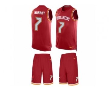 Men Nike Tampa Bay Buccaneers #7 Patrick Murray Limited Red Tank Top Suit NFL Jersey