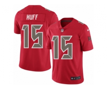 Men's Nike Tampa Bay Buccaneers #15 Josh Huff Limited Red Rush NFL Jersey