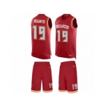 Men's Nike Tampa Bay Buccaneers #19 Roberto Aguayo Limited Red Tank Top Suit NFL Jersey