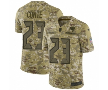 Men's Nike Tampa Bay Buccaneers #23 Chris Conte Limited Camo 2018 Salute to Service NFL Jersey