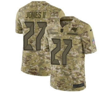 Men's Nike Tampa Bay Buccaneers #27 Ronald Jones II Limited Camo 2018 Salute to Service NFL Jersey