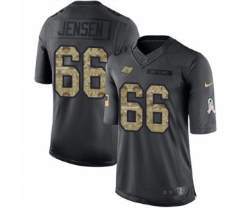 Men's Nike Tampa Bay Buccaneers #66 Ryan Jensen Limited Black 2016 Salute to Service NFL Jersey