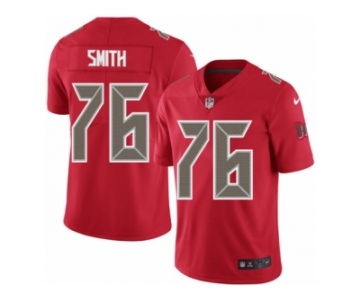 Men's Nike Tampa Bay Buccaneers #76 Donovan Smith Limited Red Rush NFL Jersey