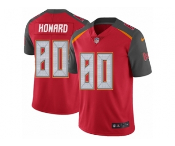 Men's Nike Tampa Bay Buccaneers #80 O. J. Howard Vapor Untouchable Limited Red Team Color NFL Jersey