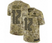 Men's Tampa Bay Buccaneers #12 Tom Brady Limited Camo 2018 Salute to Service Football Jersey