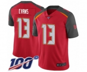 Men's Tampa Bay Buccaneers #13 Mike Evans Red Team Color Vapor Untouchable Limited Player 100th Season Football Jersey Men's Tampa Bay Buccaneers #13 Mike Evans Red Team Color Vapor Untouchable Limited Player 100th Season Football Jersey