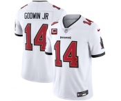 Men's Tampa Bay Buccaneers #14 Chris Godwin Jr White 2026 With 2-Star C Patch Vapor Limited Football Stitched Jersey Men's Tampa Bay Buccaneers #14 Chris Godwin Jr White 2026 With 2-Star C Patch Vapor Limited Football Stitched Jersey
