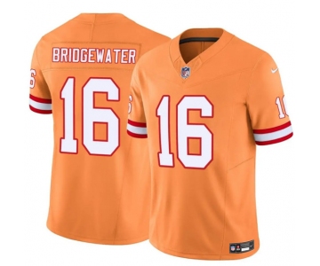 Men's Tampa Bay Buccaneers #16 Teddy Bridgewater Orange F.U.S.E. Throwback Limited Football Stitched Jersey
