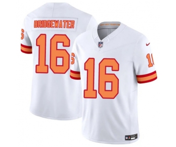 Men's Tampa Bay Buccaneers #16 Teddy Bridgewater White 2025 F.U.S.E. Vapor Limited Football Stitched Jersey