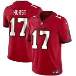 Men's Tampa Bay Buccaneers #17 Ted Hurst Red 2026 Draft Vapor Limited Football Stitched Jersey Men's Tampa Bay Buccaneers #17 Ted Hurst Red 2026 Draft Vapor Limited Football Stitched Jersey