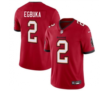 Men's Tampa Bay Buccaneers #2 Emeka Egbuka Red 2025 Draft Vapor Limited Football Stitched Jersey