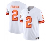Men's Tampa Bay Buccaneers #2 Emeka Egbuka White 2025 F.U.S.E. Vapor Limited Football Stitched Jersey