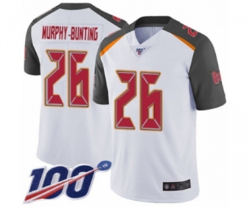 Men's Tampa Bay Buccaneers #26 Sean Murphy-Bunting White Vapor Untouchable Limited Player 100th Season Football Jersey