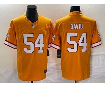 Men's Tampa Bay Buccaneers #54 Lavonte David Orange 2023 F.U.S.E. Throwback Limited Stitched Jersey
