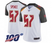 Men's Tampa Bay Buccaneers #57 Noah Spence White Vapor Untouchable Limited Player 100th Season Football Jersey Men's Tampa Bay Buccaneers #57 Noah Spence White Vapor Untouchable Limited Player 100th Season Football Jersey