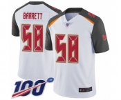Men's Tampa Bay Buccaneers #58 Shaquil Barrett White Vapor Untouchable Limited Player 100th Season Football Jersey Men's Tampa Bay Buccaneers #58 Shaquil Barrett White Vapor Untouchable Limited Player 100th Season Football Jersey