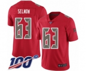 Men's Tampa Bay Buccaneers #63 Lee Roy Selmon Limited Red Rush Vapor Untouchable 100th Season Football Jersey Men's Tampa Bay Buccaneers #63 Lee Roy Selmon Limited Red Rush Vapor Untouchable 100th Season Football Jersey