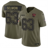 Men's Tampa Bay Buccaneers #63 Lee Roy Selmon Olive 2025 Salute to Service Limited Football Stitched Jersey Men's Tampa Bay Buccaneers #63 Lee Roy Selmon Olive 2025 Salute to Service Limited Football Stitched Jersey