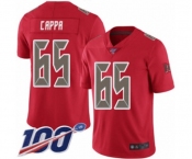 Men's Tampa Bay Buccaneers #65 Alex Cappa Limited Red Rush Vapor Untouchable 100th Season Football Jersey Men's Tampa Bay Buccaneers #65 Alex Cappa Limited Red Rush Vapor Untouchable 100th Season Football Jersey