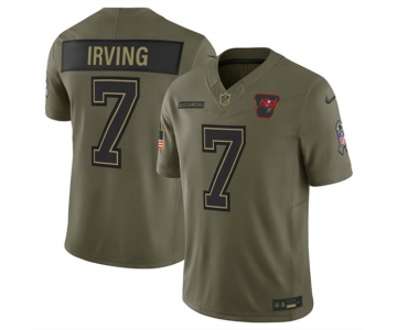 Men's Tampa Bay Buccaneers #7 Bucky Irving Olive 2025 Salute to Service Limited Football Stitched Jersey