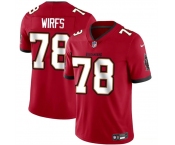 Men's Tampa Bay Buccaneers #78 Tristan Wirfs Red 2025 Vapor Limited Football Stitched Jersey Men's Tampa Bay Buccaneers #78 Tristan Wirfs Red 2025 Vapor Limited Football Stitched Jersey