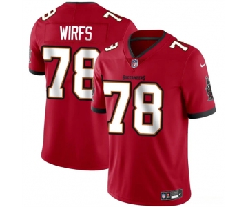 Men's Tampa Bay Buccaneers #78 Tristan Wirfs Red 2025 Vapor Limited Football Stitched Jersey